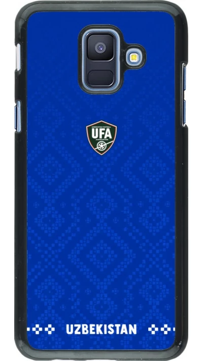 Samsung Galaxy A6 Case Hülle - Usbekistan 2026 personalisierbares Fussballtrikot