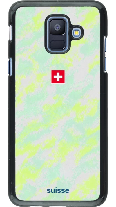 Samsung Galaxy A6 Case Hülle - Schweiz Away 2026 personalisierbares Fussballtrikot