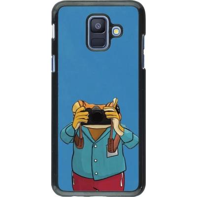 Samsung Galaxy A6 Case Hülle - Frog with camera DTMF