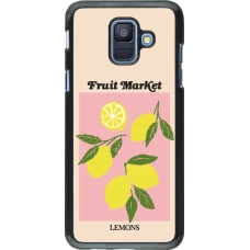 Samsung Galaxy A6 Case Hülle - Fruit market lemons 2026