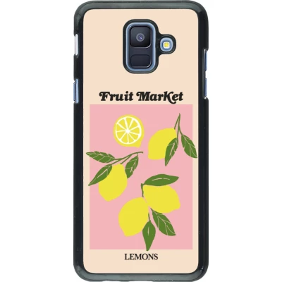 Samsung Galaxy A6 Case Hülle - Fruit market lemons 2026