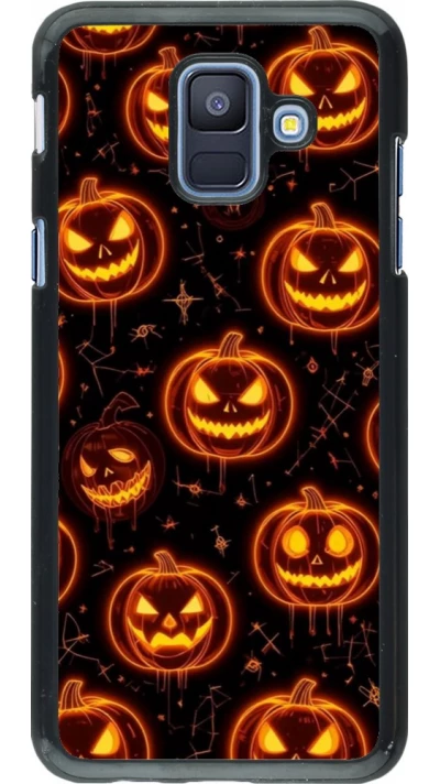Coque Samsung Galaxy A6 - Halloween 2026 Pattern Pumpkins