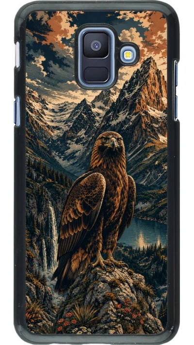Coque Samsung Galaxy A6 - Linocut Aigle Royal