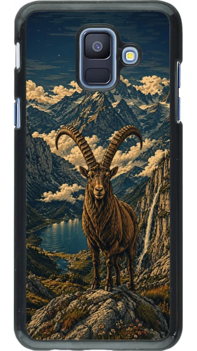 Coque Samsung Galaxy A6 - Linocut Bouquetin