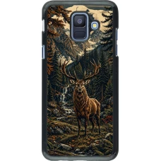 Coque Samsung Galaxy A6 - Linocut Cerf