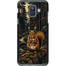 Coque Samsung Galaxy A6 - Linocut Ecureuil