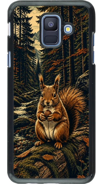 Coque Samsung Galaxy A6 - Linocut Ecureuil