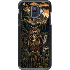 Coque Samsung Galaxy A6 - Linocut Grand-Duc