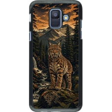 Coque Samsung Galaxy A6 - Linocut Lynx