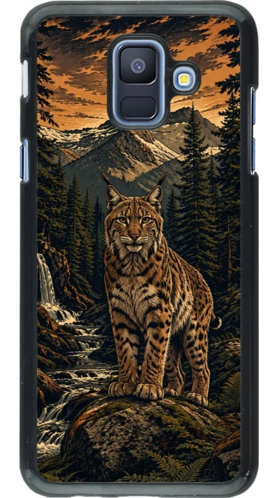 Coque Samsung Galaxy A6 - Linocut Lynx
