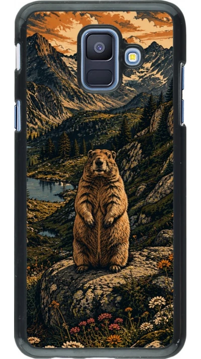 Coque Samsung Galaxy A6 - Linocut Marmotte