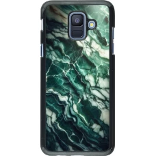 Samsung Galaxy A6 Case Hülle - Majestätischer grüner Marmor