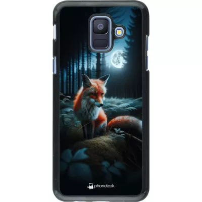 Samsung Galaxy A6 Case Hülle - Fuchs Mond Wald