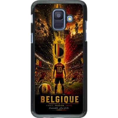 Samsung Galaxy A6 Case Hülle - Fussball Belgien splash 2026