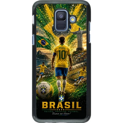 Samsung Galaxy A6 Case Hülle - Fussball Brasilien splash 2026