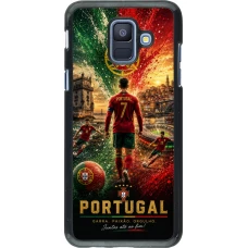 Samsung Galaxy A6 Case Hülle - Fussball Portugal splash 2026