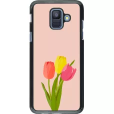 Samsung Galaxy A6 Case Hülle - Spring 23 tulip trio