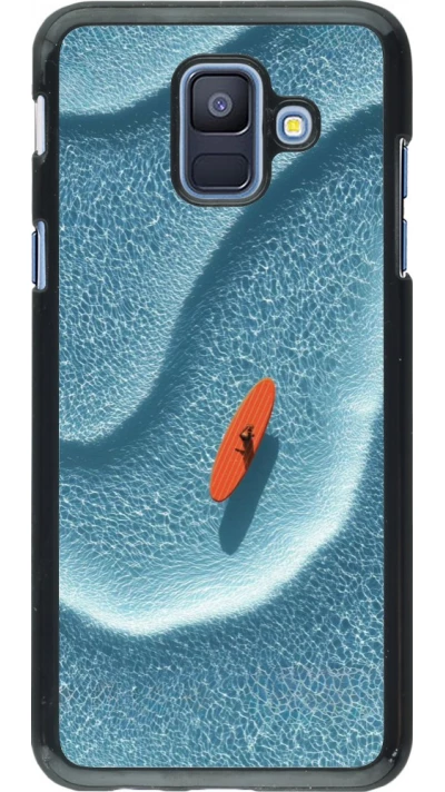 Coque Samsung Galaxy A6 - Orange surf Summer 2026