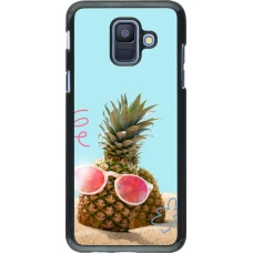 Samsung Galaxy A6 Case Hülle - Pineapple with glasses Summer 2026