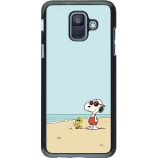Samsung Galaxy A6 Case Hülle - Snoopy on the beach Summer 2026