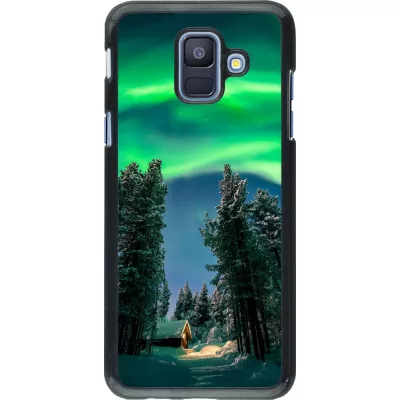 Samsung Galaxy A6 Case Hülle - Winter 22 Northern Lights