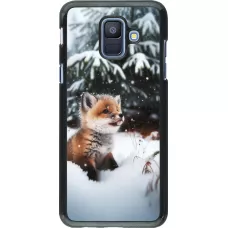 Samsung Galaxy A6 Case Hülle - Weihnachten 2023 Fuechslein Tanne