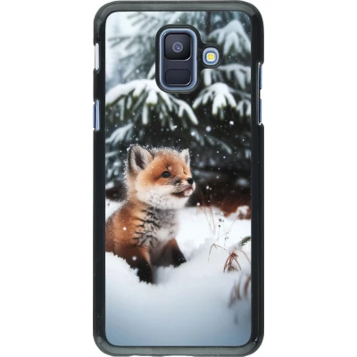 Samsung Galaxy A6 Case Hülle - Weihnachten 2023 Fuechslein Tanne