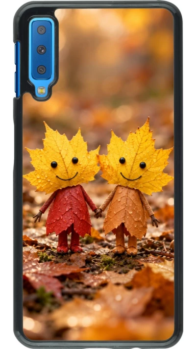 Coque Samsung Galaxy A7 - Autumn 26 Couple of leaves