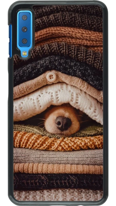 Coque Samsung Galaxy A7 - Autumn 26 Dog under the covers