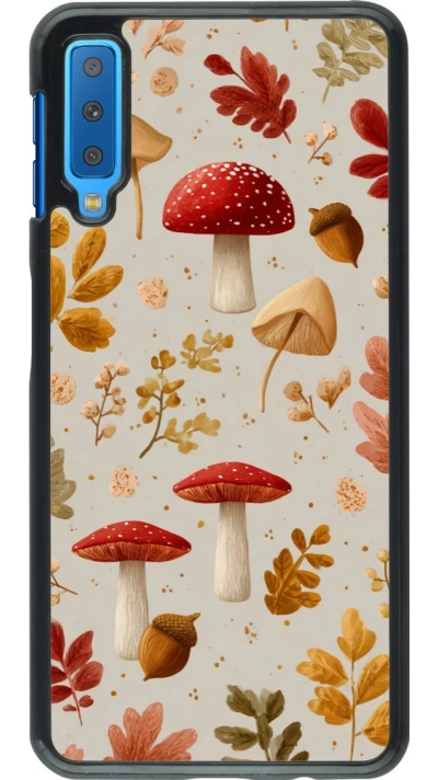 Coque Samsung Galaxy A7 - Autumn 26 Mushrooms and leaves