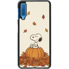 Samsung Galaxy A7 Case Hülle - Autumn 26 Snoopy autumn