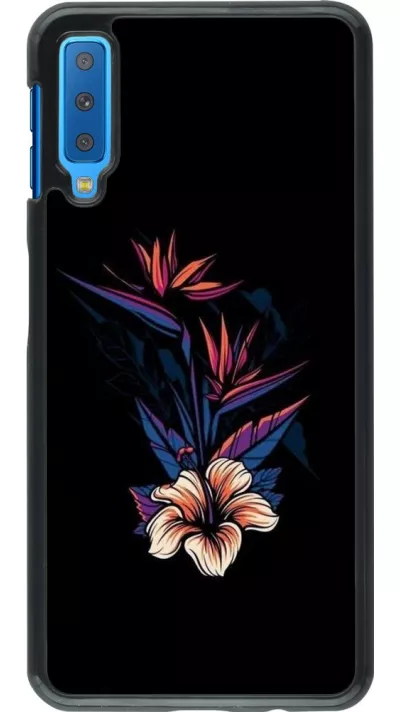 Coque Samsung Galaxy A7 - Dark Flowers