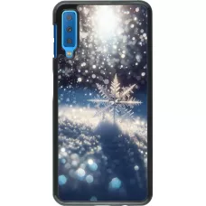 Samsung Galaxy A7 Case Hülle - Schneeflocke Solar Glanz