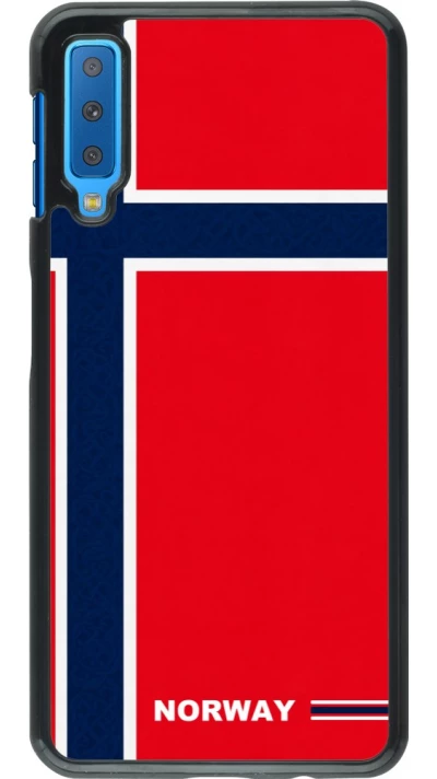 Samsung Galaxy A7 Case Hülle - Norwegen 2026 personalisierbares Fussballtrikot
