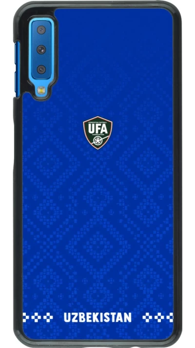 Samsung Galaxy A7 Case Hülle - Usbekistan 2026 personalisierbares Fussballtrikot