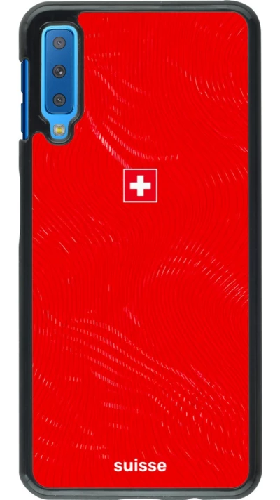 Samsung Galaxy A7 Case Hülle - Schweiz 2026 personalisierbares Fussballtrikot