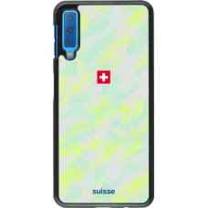 Samsung Galaxy A7 Case Hülle - Schweiz Away 2026 personalisierbares Fussballtrikot