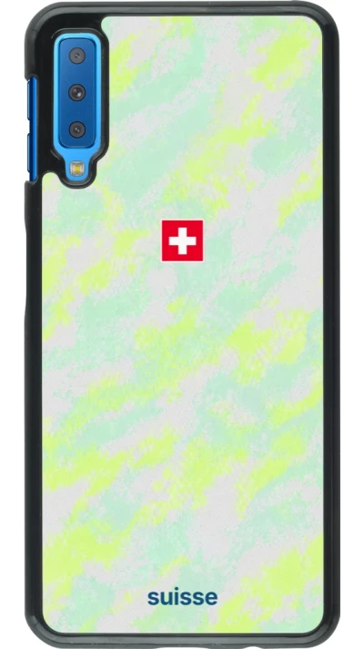 Samsung Galaxy A7 Case Hülle - Schweiz Away 2026 personalisierbares Fussballtrikot