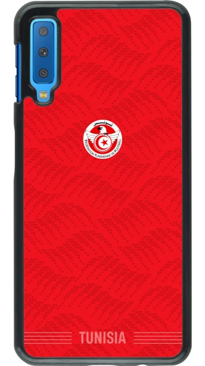 Samsung Galaxy A7 Case Hülle - Tunesien 2026 personalisierbares Fussballtrikot