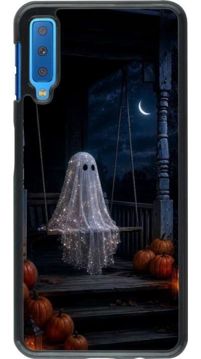 Samsung Galaxy A7 Case Hülle - Halloween 2026 Ghost on a swing