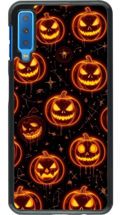Samsung Galaxy A7 Case Hülle - Halloween 2026 Pattern Pumpkins