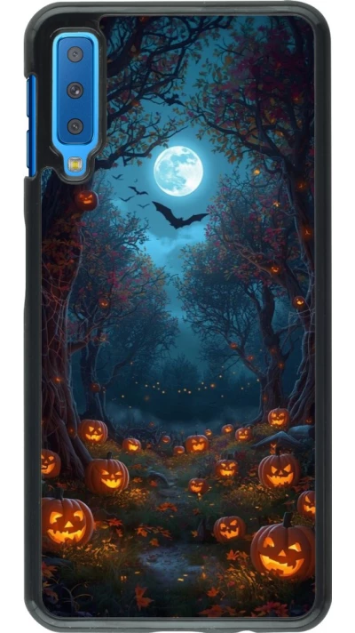 Samsung Galaxy A7 Case Hülle - Halloween 2026 Road of Pumpkins