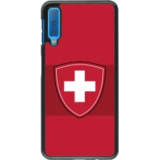 Samsung Galaxy A7 Case Hülle - Hockey World Championship Ecusson Suisse