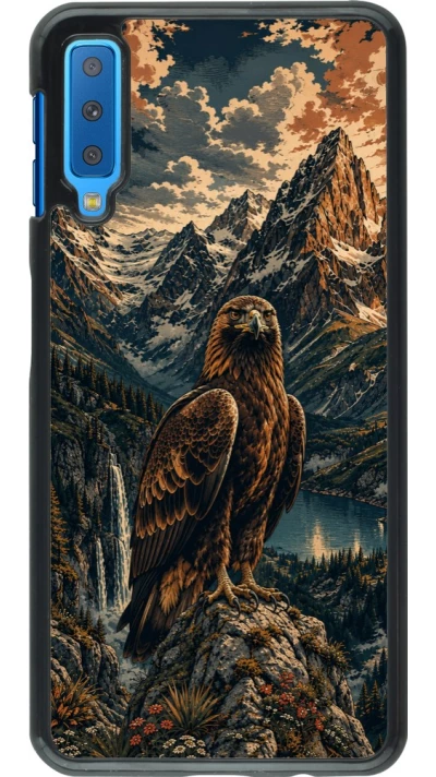 Coque Samsung Galaxy A7 - Linocut Aigle Royal