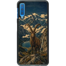 Coque Samsung Galaxy A7 - Linocut Bouquetin