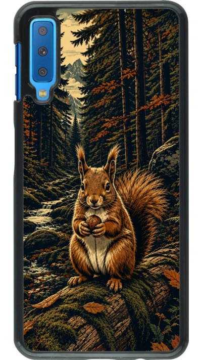 Coque Samsung Galaxy A7 - Linocut Ecureuil