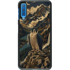 Samsung Galaxy A7 Case Hülle - Linocut Wanderfalke