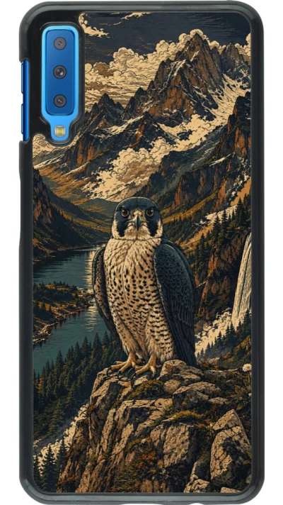Coque Samsung Galaxy A7 - Linocut Faucun pèlerin
