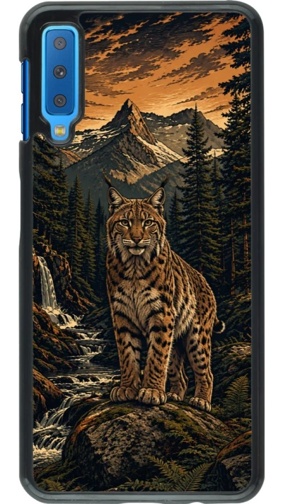 Coque Samsung Galaxy A7 - Linocut Lynx