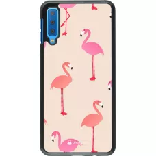 Coque Samsung Galaxy A7 - Pink Flamingos Pattern